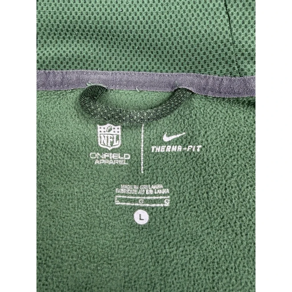 Nike Green Bay Packers Hoodie Mens L Full Zip Sweatshirt NFL Football Therma-Fit